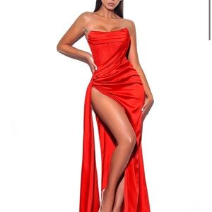 Miss Circle Holly Crystallized Corset Dress